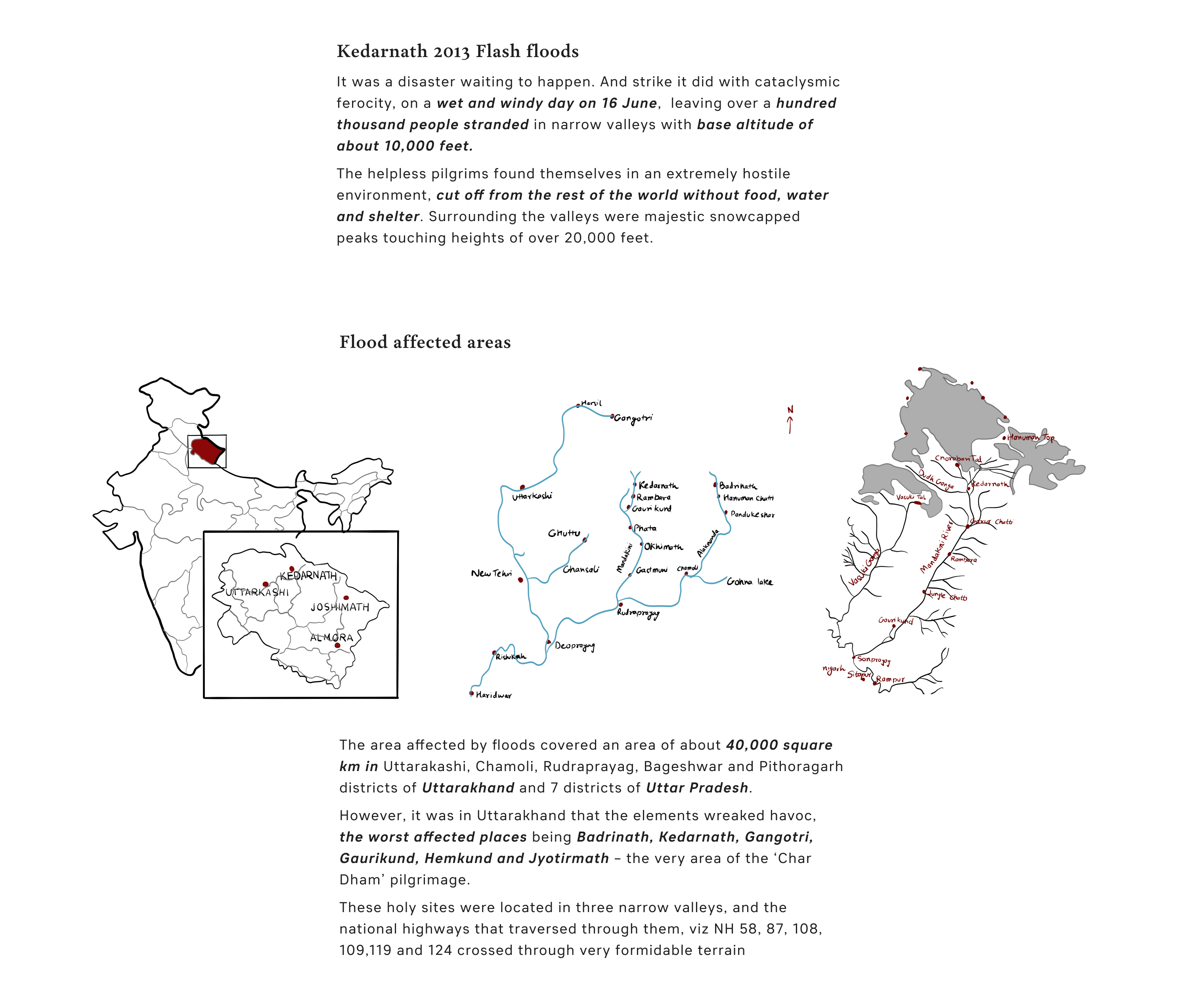 Kedar flood areas